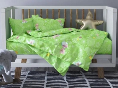 Комплект постельного белья детский бязь СТАНДАРТ (пл.125 гр/м2) "84 Мишки в облаках" в ассортименте